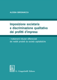Imposizione societaria e discriminazione qualitativa dei profitti d'impresa - Librerie.coop