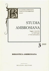 Studia ambrosiana. Annali dell'Accademia di Sant'Ambrogio - Librerie.coop