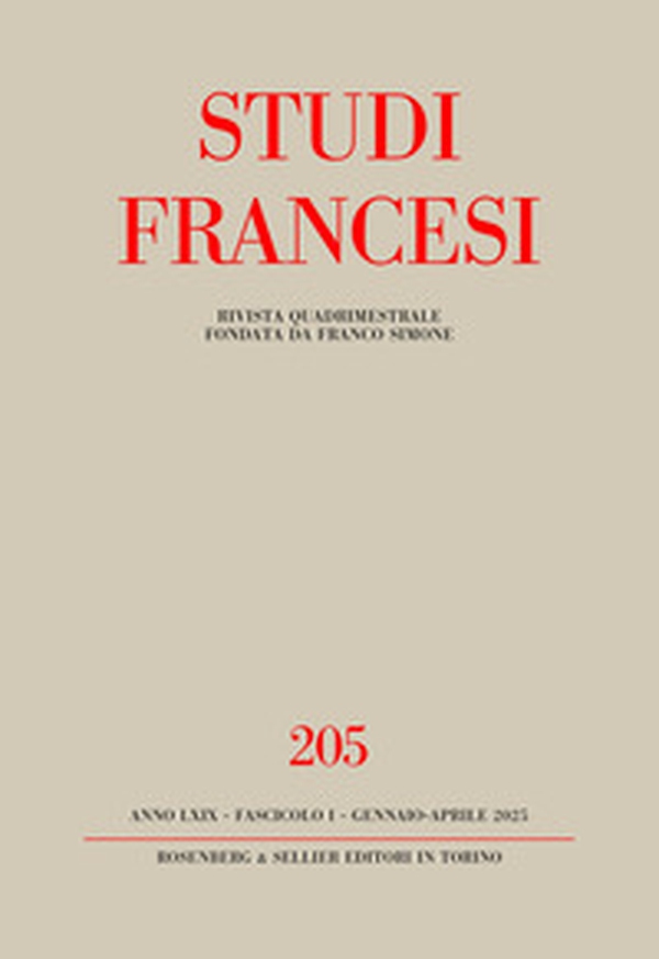 Studi francesi - Vol. 205 - Librerie.coop Studi francesi - Vol. 205 - Librerie.coop