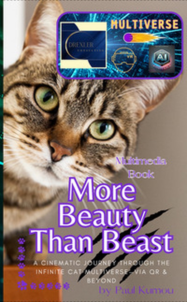More beauty than beast. A cinematic journey through the infinite cat multiverse. Via QR & beyond - Librerie.coop More beauty than beast. A cinematic journey through the infinite cat multiverse. Via QR & beyond - Librerie.coop