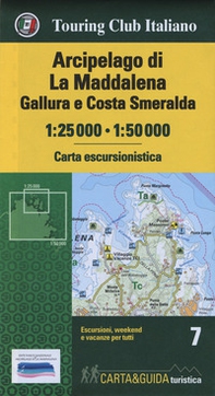 Arcipelago di La Maddalena, Gallura e Costa Smeralda 1:25.000-1:50.000 - Librerie.coop