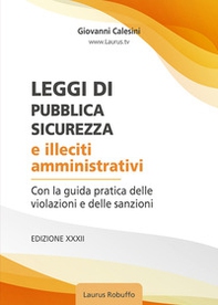 Leggi di pubblica sicurezza e illeciti amministrativi - Librerie.coop