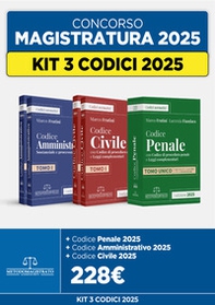 Kit 3 codici 2025: Civile-Penale-Amministrativo 2025 - Librerie.coop Kit 3 codici 2025: Civile-Penale-Amministrativo 2025 - Librerie.coop