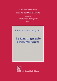 Tomo I. Le fonti in generale e l'interpretazione - e-Book - Librerie.coop