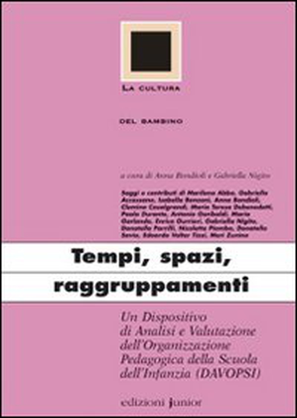 Tempi, spazi, raggruppamenti. Un dispositivo di analisi e valutazione dell'organizzazione pedagogica della scuola dell'infanzia (DAVOPSI) - Librerie.coop Tempi, spazi, raggruppamenti. Un dispositivo di analisi e valutazione dell'organizzazione pedagogica della scuola dell'infanzia (DAVOPSI) - Librerie.coop