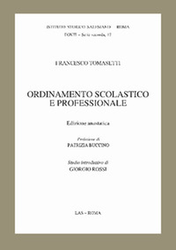 Ordinamento scolastico e professionale (rist. anast.) - Librerie.coop Ordinamento scolastico e professionale (rist. anast.) - Librerie.coop