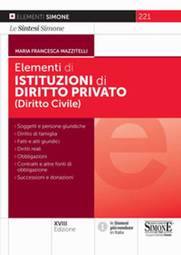 Elementi di istituzioni di diritto privato (diritto civile) - Librerie.coop Elementi di istituzioni di diritto privato (diritto civile) - Librerie.coop