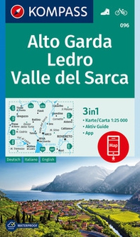 Carta escursionistica n. 96. Alto Garda, Ledro, Valle del Sarca 1:25.000 - Librerie.coop Carta escursionistica n. 96. Alto Garda, Ledro, Valle del Sarca 1:25.000 - Librerie.coop