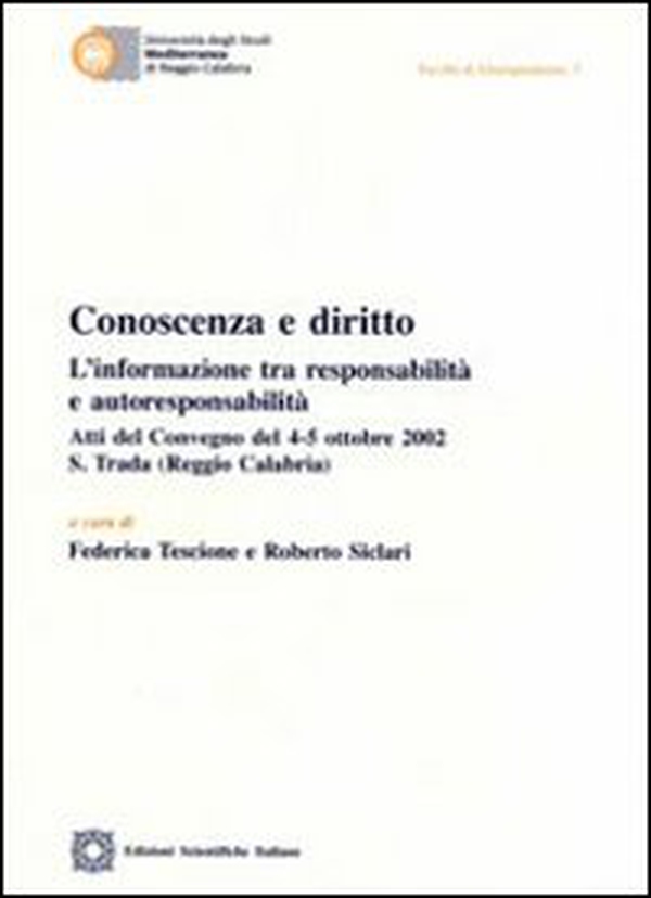 Conoscenza e diritto - Librerie.coop Conoscenza e diritto - Librerie.coop
