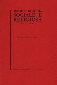 Ricerche di storia sociale e religiosa - Vol. 83 - Librerie.coop