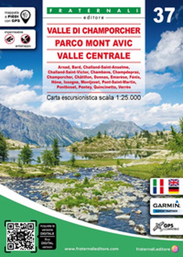 Carta n. 37. Valle di Champorcher, Parco Mont Avic, Valle Centrale - Librerie.coop Carta n. 37. Valle di Champorcher, Parco Mont Avic, Valle Centrale - Librerie.coop