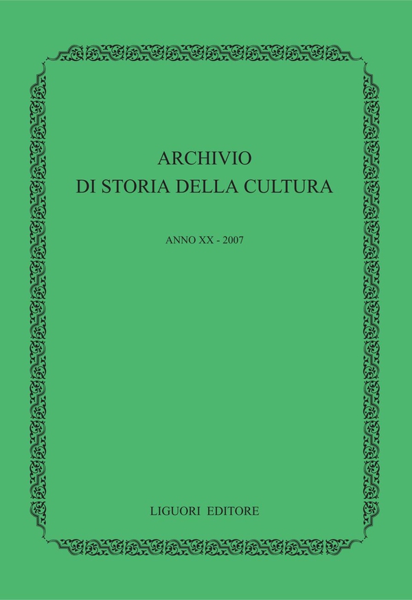 Archivio di storia della cultura - Librerie.coop Archivio di storia della cultura - Librerie.coop