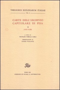 Carte dell'Archivio capitolare di Pisa - Vol. 4 - Librerie.coop