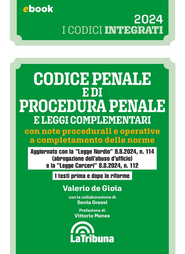 Codice penale e di procedura penale e leggi complementari - Librerie.coop Codice penale e di procedura penale e leggi complementari - Librerie.coop