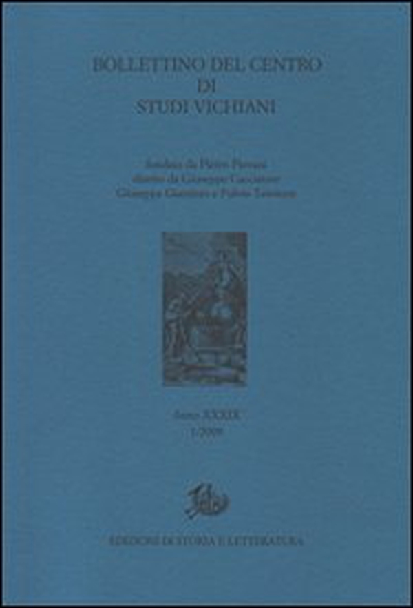 Bollettino del Centro di studi vichiani - Vol. 39 - Librerie.coop Bollettino del Centro di studi vichiani - Vol. 39 - Librerie.coop