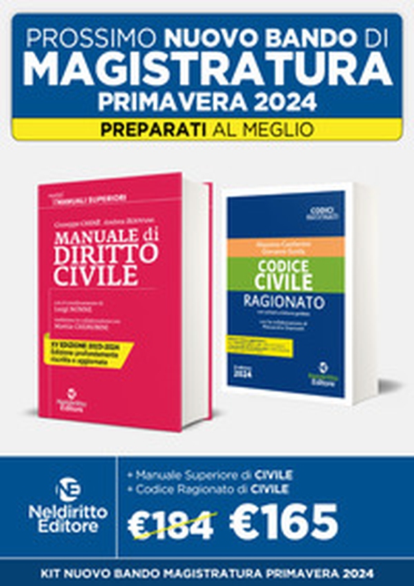 Speciale Magistratura 2024: Manuale di diritto civile-Codice civile ragionato - Librerie.coop Speciale Magistratura 2024: Manuale di diritto civile-Codice civile ragionato - Librerie.coop