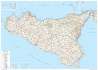 Sicilia. Carta stradale della regione 1:250.000 (carta murale stesa cm 120x86) - Librerie.coop