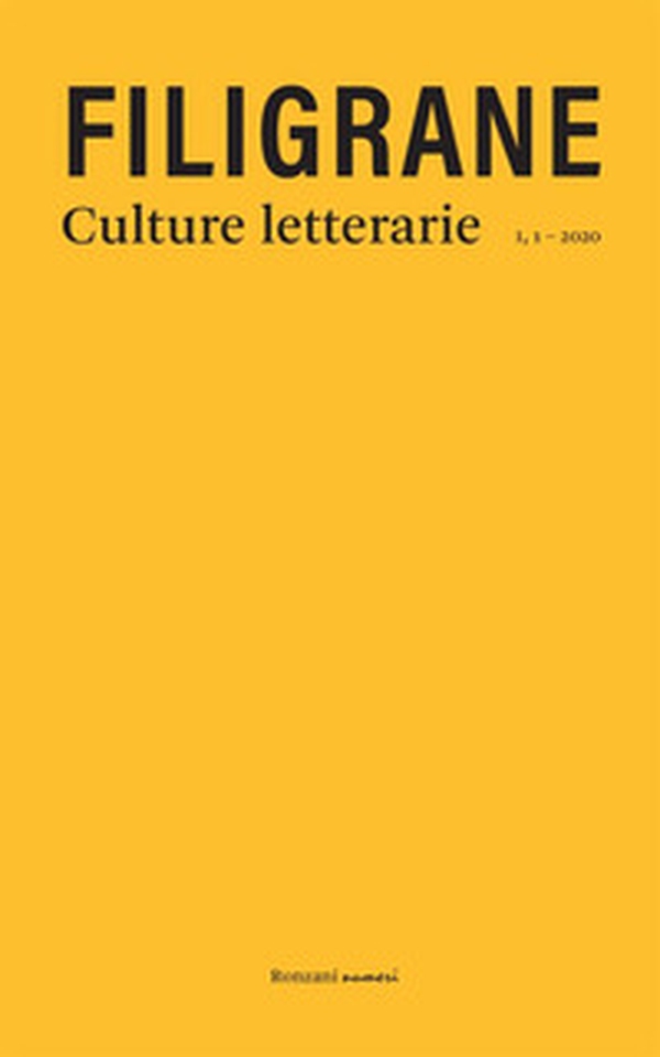 Filigrane. Culture letterarie - Librerie.coop Filigrane. Culture letterarie - Librerie.coop