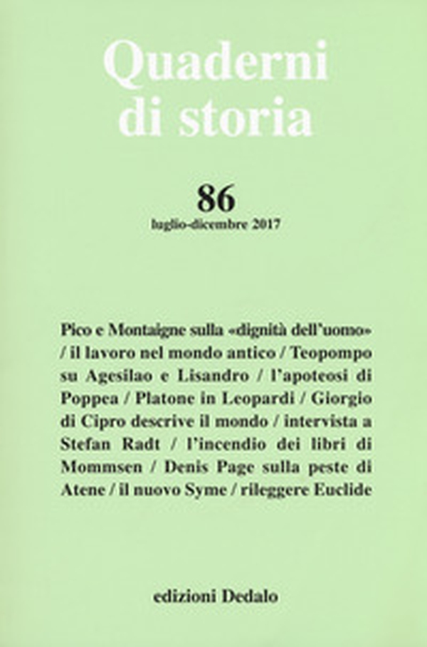 Quaderni di storia - Vol. 86 - Librerie.coop Quaderni di storia - Vol. 86 - Librerie.coop