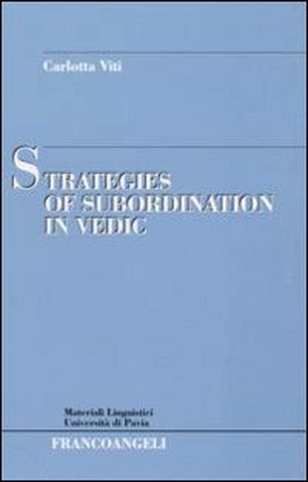 Strategies of subordination in vedic - Librerie.coop