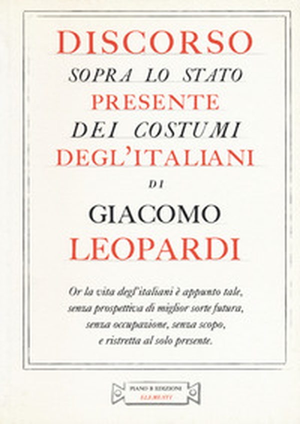 Discorso sopra lo stato presente dei costumi degl'italiani - Librerie.coop Discorso sopra lo stato presente dei costumi degl'italiani - Librerie.coop