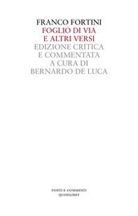 Foglio di via e altri versi - Librerie.coop