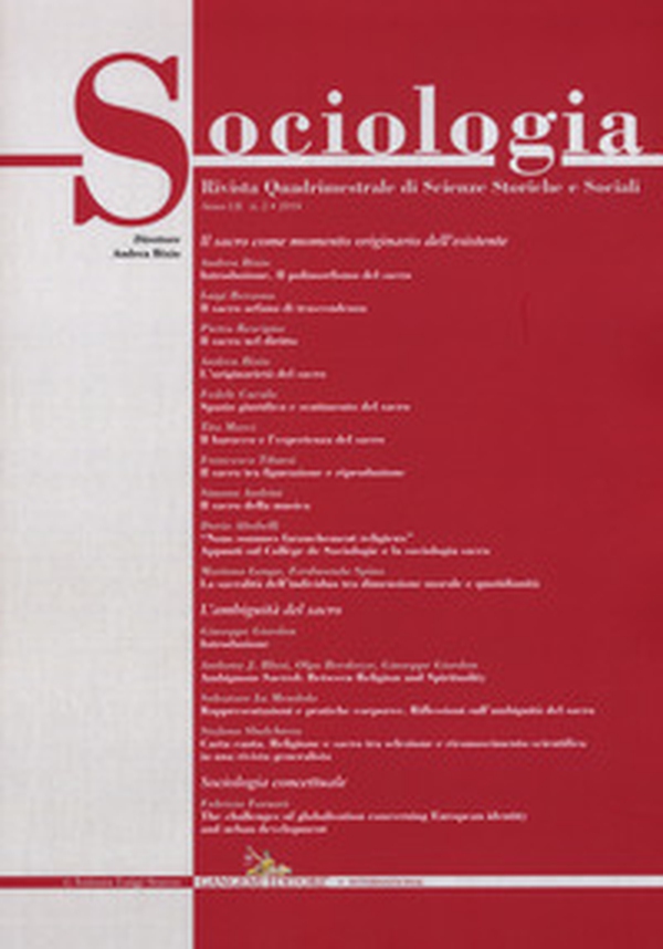 Sociologia. Rivista quadrimestrale di scienze storiche e sociali - Vol. 2 - Librerie.coop Sociologia. Rivista quadrimestrale di scienze storiche e sociali - Vol. 2 - Librerie.coop