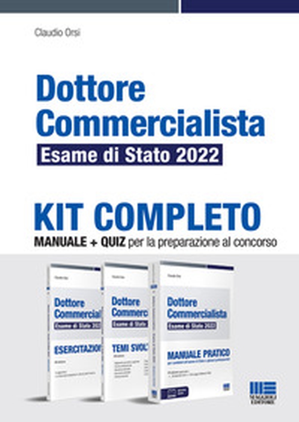 Dottore commercialista. Esame di Stato 2022. Kit completo. Manuale + quiz per la preparazione al concorso - Librerie.coop Dottore commercialista. Esame di Stato 2022. Kit completo. Manuale + quiz per la preparazione al concorso - Librerie.coop