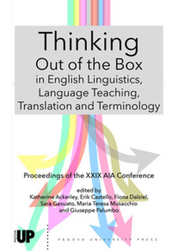 Thinking out of the box in english linguistics, language teaching, translation and terminology - Librerie.coop Thinking out of the box in english linguistics, language teaching, translation and terminology - Librerie.coop