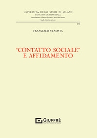 «Contatto sociale» e affidamento - Librerie.coop «Contatto sociale» e affidamento - Librerie.coop