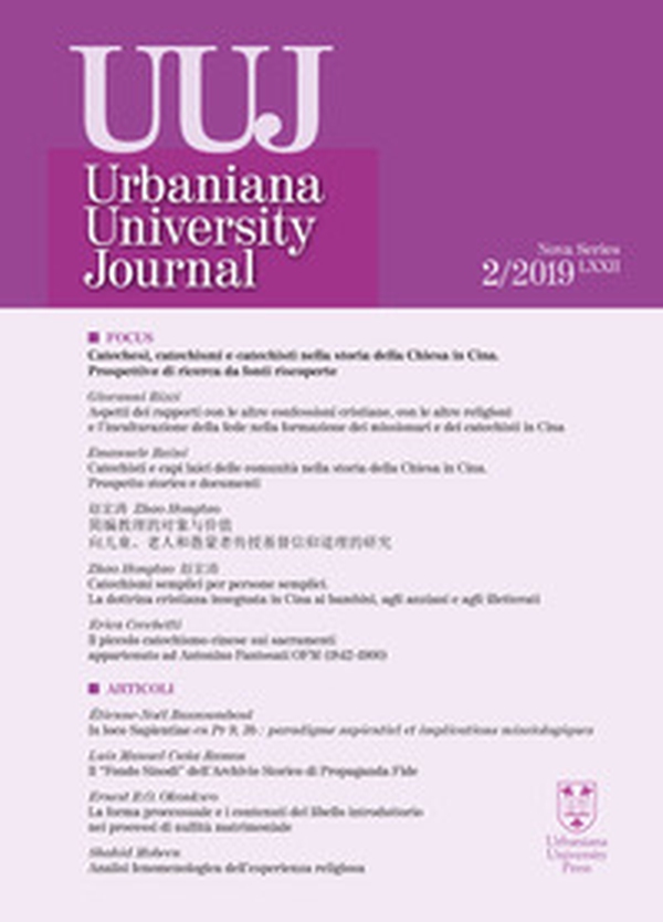 Urbaniana University Journal. Euntes Docete - Librerie.coop Urbaniana University Journal. Euntes Docete - Librerie.coop