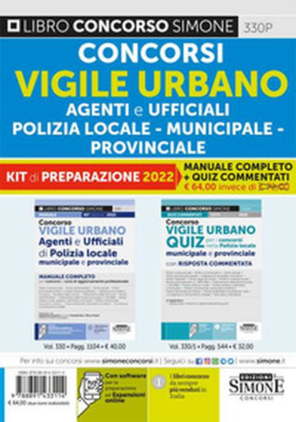 Concorso vigile urbano. Agenti e ufficiali polizia locale, municipale, provinciale. Kit di preparazione. Manuale + quiz - Librerie.coop Concorso vigile urbano. Agenti e ufficiali polizia locale, municipale, provinciale. Kit di preparazione. Manuale + quiz - Librerie.coop