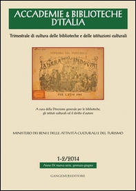 Accademie & biblioteche d'Italia (2014) vol. 1-2 - Librerie.coop Accademie & biblioteche d'Italia (2014) vol. 1-2 - Librerie.coop