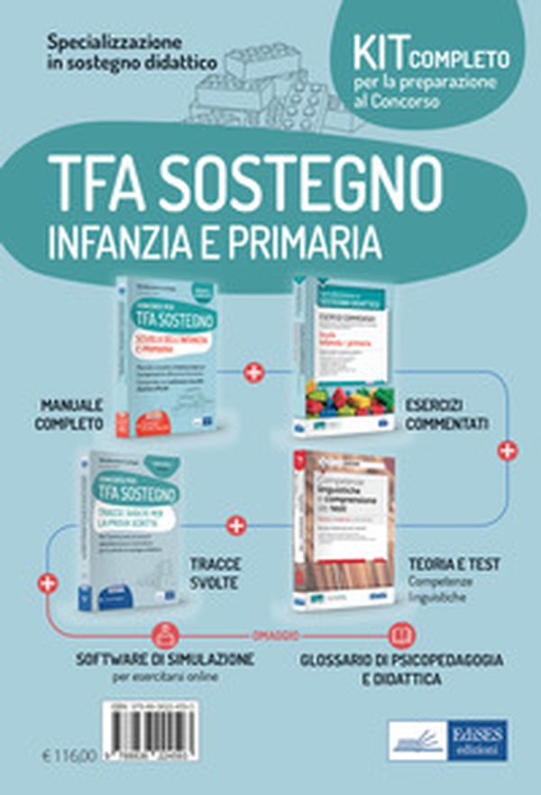 Kit completo concorso Specializzazione in sostegno didattico. TFA scuola infanzia e primaria. Eserciziari + Manuale + Tracce svolte + Software + Glossario - Librerie.coop Kit completo concorso Specializzazione in sostegno didattico. TFA scuola infanzia e primaria. Eserciziari + Manuale + Tracce svolte + Software + Glossario - Librerie.coop