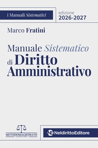 Manuale sistematico di diritto amministrativo 2026-2027 - Librerie.coop