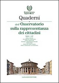 Quaderni dell'Osservatorio sulla rappresentanza dei cittadini 2007 - Vol. 2 - Librerie.coop Quaderni dell'Osservatorio sulla rappresentanza dei cittadini 2007 - Vol. 2 - Librerie.coop