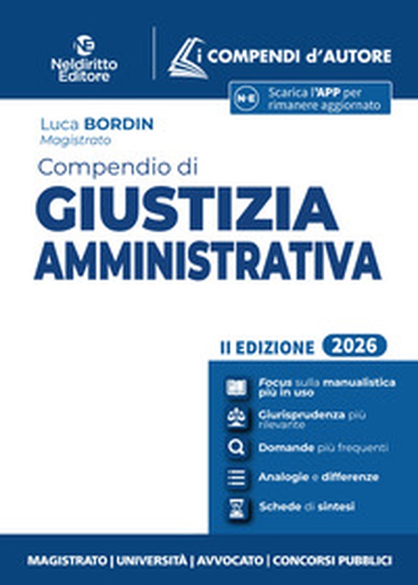 Compendio di giustizia amministrativa 2026 - Librerie.coop