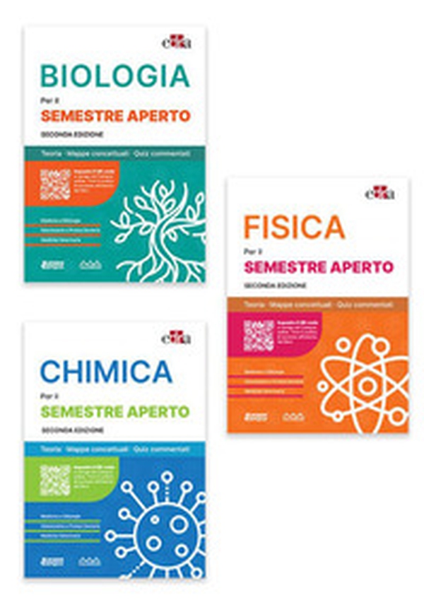 Biologia per il semestre filtro. Teoria, mappe concettuali, quiz commentati-Chimica per il semestre filtro. Teoria, mappe concettuali, quiz commentati-Fisica per il semestre filtro. Teoria, mappe concettuali, quiz commentati - Librerie.coop