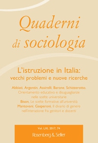 Quaderni di sociologia - Librerie.coop Quaderni di sociologia - Librerie.coop