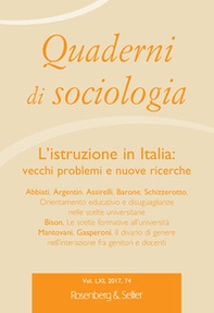 Quaderni di sociologia - Librerie.coop