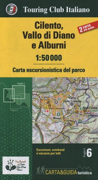 Cilento, Vallo di Diano e Alburni 1:50.000. Carta escursionistica del parco - Librerie.coop