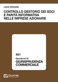 Controllo gestorio dei soci e parità informativa nelle imprese azionarie - Librerie.coop