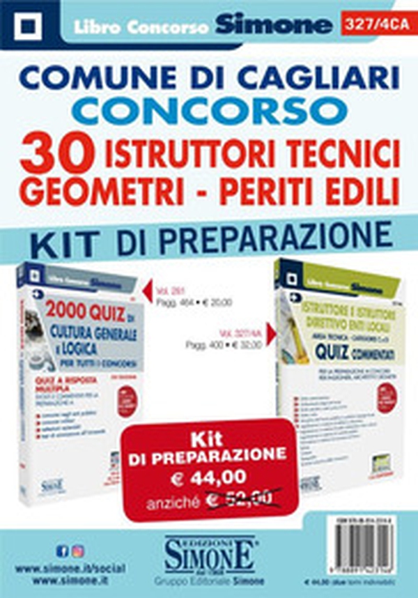 Comune di Cagliari. Concorso 30 istruttori tecnici, geometri, periti edili. Kit di preparazione - Librerie.coop Comune di Cagliari. Concorso 30 istruttori tecnici, geometri, periti edili. Kit di preparazione - Librerie.coop