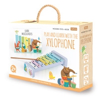 Play and learn with the xylophone. Wooden toys - Librerie.coop