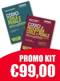 Kit Codici Esame Avvocato 2020: Codice civile e penale-Codice procedura civile e procedura penale annotati con la giurisprudenza - Librerie.coop