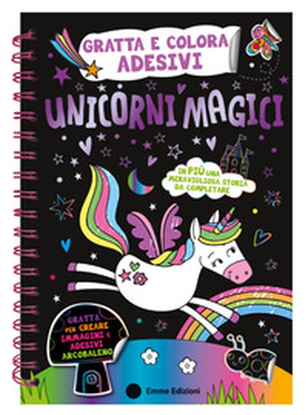 Unicorni magici. Gratta e colora adesivi - Librerie.coop Unicorni magici. Gratta e colora adesivi - Librerie.coop