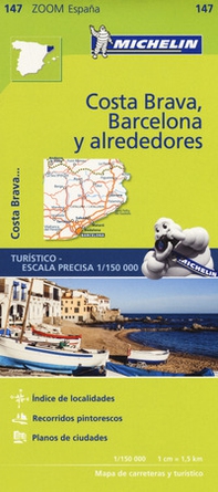 Costa Brava, Barcelona y alrededores 1:150.000   - Librerie.coop