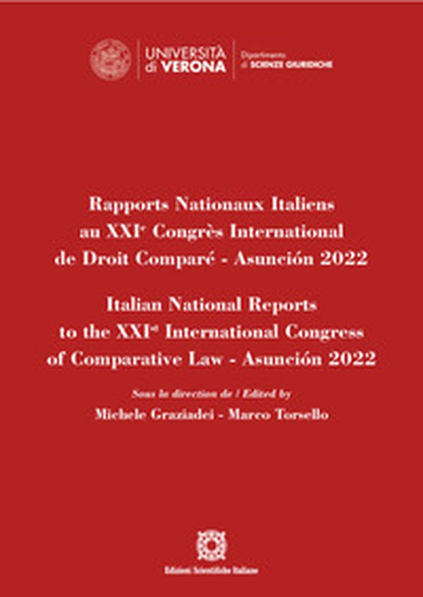 Rapports Nationaux Italiens au XXIe Congrès International de Droit Comparé-Asunción 2022 - Librerie.coop Rapports Nationaux Italiens au XXIe Congrès International de Droit Comparé-Asunción 2022 - Librerie.coop