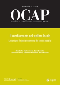 OCAP 2.2019. Il cambiamento nel welfare locale - Librerie.coop OCAP 2.2019. Il cambiamento nel welfare locale - Librerie.coop