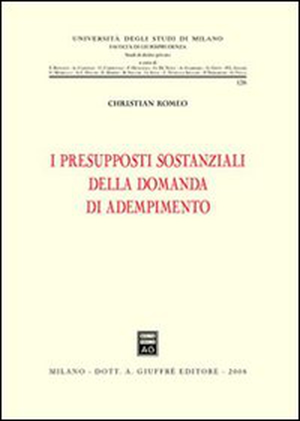 I presupposti sostanziali della domanda di adempimento - Librerie.coop
